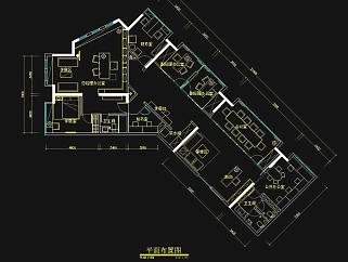 会议室装修详图CAD施工图，CAD建筑图纸免费下载