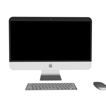 现代台式电脑sketchup模型，电脑草图大师模型下载