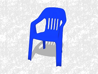 现代创意小座椅草图大师模型，扶手背靠<em>椅</em>su模型下载