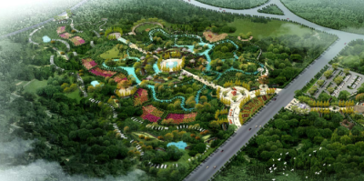 景观鸟瞰效果图