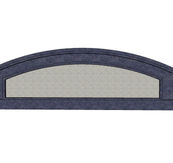 现代景观墙skp文件下载，景观墙SU模型