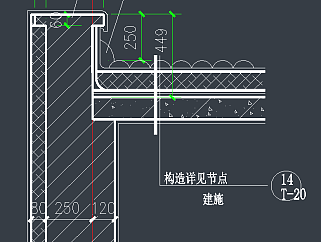 檐口详图CAD素材，檐口CAD施工图纸下载