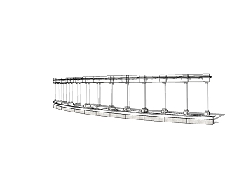 现代阳台栏杆su模型下载、阳台栏杆草图大师模型下载
