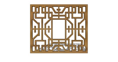 中式窗草图大师模型，中式窗SU模型下载