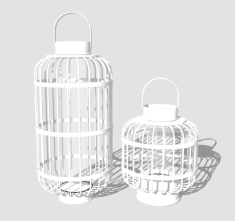  现代精品鸟笼草图大师模型，精品鸟笼sketchup模型下载