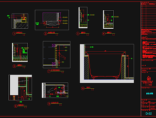 带地下室的三层别墅装修CAD施工图，别墅CAD施工图纸下载