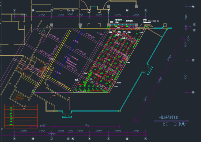 五星级酒店西餐厅电气图cad施工图下载、五星级酒店西餐厅电气图dwg文件下载