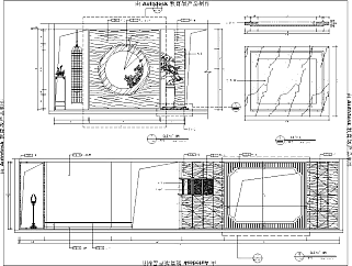 古香古色中式风展厅室内设计施工图