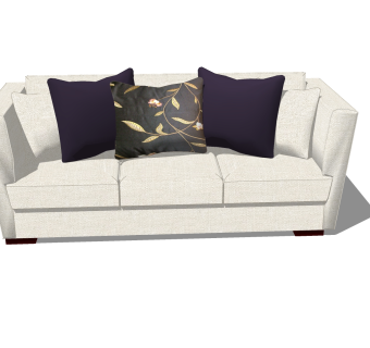 现代沙发SU模型下载，沙发草图大师模型