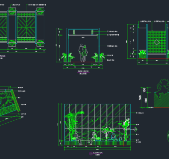 园林景观CAD施工图，景观建筑CAD施工图纸下载