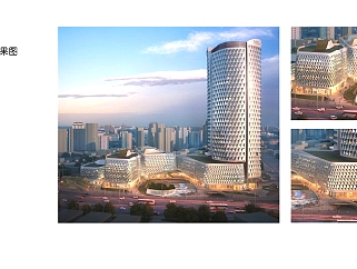 上海某金融街办公楼大堂设计方案，办公楼cad室内施工图下载