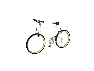 现代<em>自行车</em>免费su模型，<em>自行车</em>sketchup模型下载