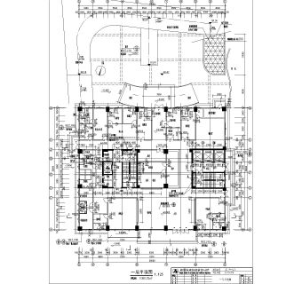 溆浦县医院设计施工图CAD图纸下载dwg文件下载