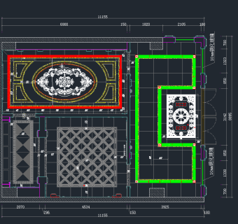 原创欧式水刀拼花CAD图集，拼花CAD建筑图纸下载