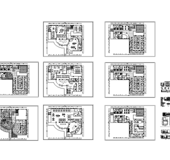 某美容院全套室内全套CAD图纸CAD施工图下载dwg文件下载