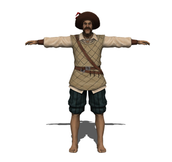 现代游戏角色草图大师模型，游戏角色su模型下载