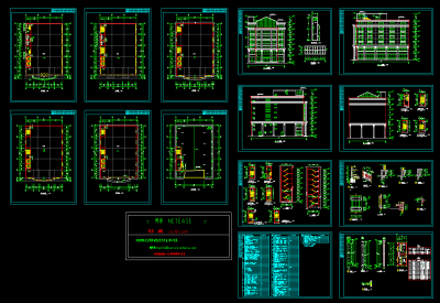 综合楼全套建筑图.，综合楼CAD建筑图纸下载