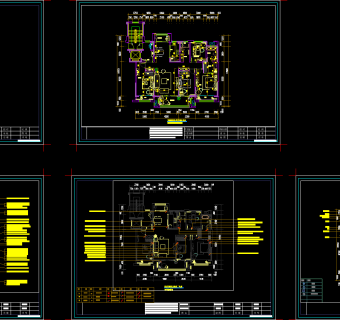 家装平面水电插座布置图，cad建筑工程图纸下载