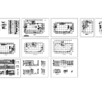 超市商场建筑设计图方案,购物中心CAD图纸大全下载
