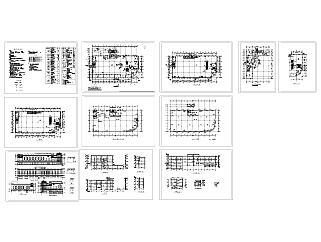 超市商场建筑设计图方案,购物中心CAD图纸大全下载