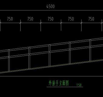 无障碍坡道大样CAD图纸下载