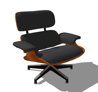 现代办公转椅草图大师模型，转椅sketchup模型下载