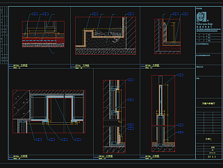 两层木质时尚餐厅室内，餐饮CAD施工图纸下载