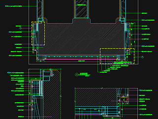 商业室内设计扶梯节点大样详图，扶梯剖面CAD图下载