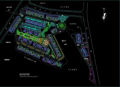 小区规划平面设计施工图CAD图纸
