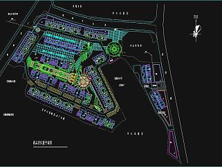 小区规划平面设计施工图CAD图纸