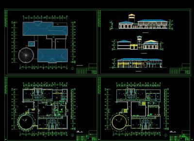 7班幼儿园施工图，幼儿园cad设计图纸下载