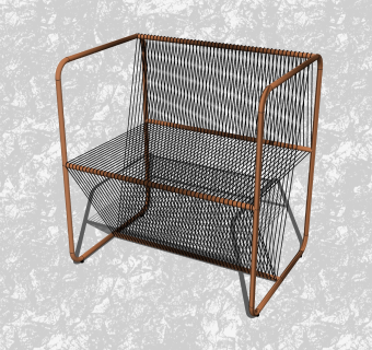 现代时尚休闲椅su模型，椅子草图大师模型下载