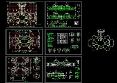 整套幼儿园cad施工图，幼儿园cad建筑图纸下载