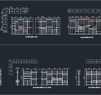原创柜子CAD图集，柜子CAD图纸下载