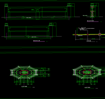 七层塔建筑CAD施工图，塔CAD建筑图纸下载