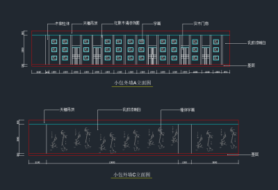 某古典风格中餐厅装修图cad施工图下载、某古典风格中餐厅装修图dwg文件下载