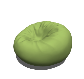 现代懒人沙发草图大师模型，懒人沙发skb文件下载