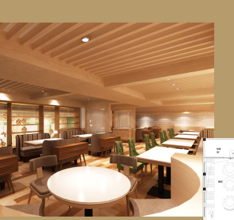 檀岛咖啡CAD图纸，咖啡店cad设计图纸下载