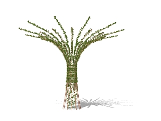 现代植物创意雕塑su模型下载、创意<em>植物雕塑</em>草图大师...