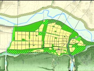 某沿河生态绿化景观概念性规划方案