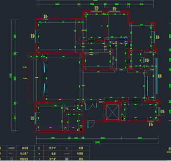 国宾一号美式样板房cad施工图下载、国宾一号美式样板房dwg文件下载