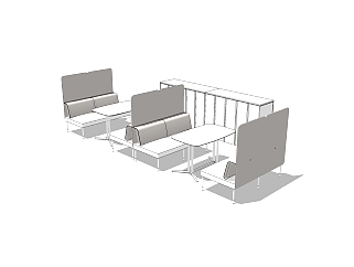 现代<em>休闲</em>桌椅免费su模型，<em>休闲</em>桌椅sketchup模型下载