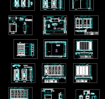 整木墙板CAD大样图，墙板CAD大样图下载