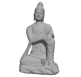 现代佛像雕塑su模型，雕塑草图大师模型下载