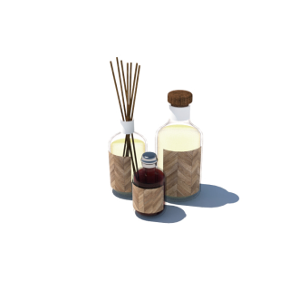 现代生活用品熏香组合草图大师模型，生活用品熏香组合sketchup模型下载