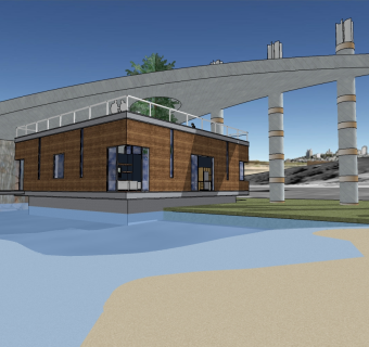 现代别墅草图大师模型，别墅sketchup模型