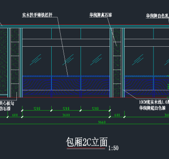  大学食堂双层室内装修，食堂CAD施工图纸下载