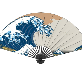 日式扇子SU模型下载，扇子skb模型分享