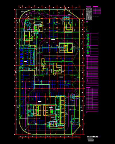 现代风格商业综合体建筑施工图，商业综合体CAD施工图纸下载