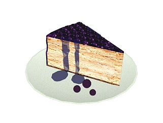 现代蛋糕免费su模型，食品草图大师模型下载